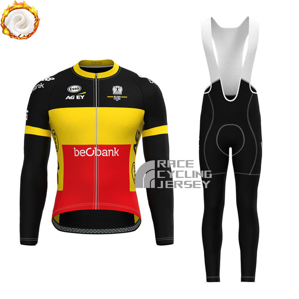 Belgium Tomgtr7 Fleece Long Sleeves Cycling Kits