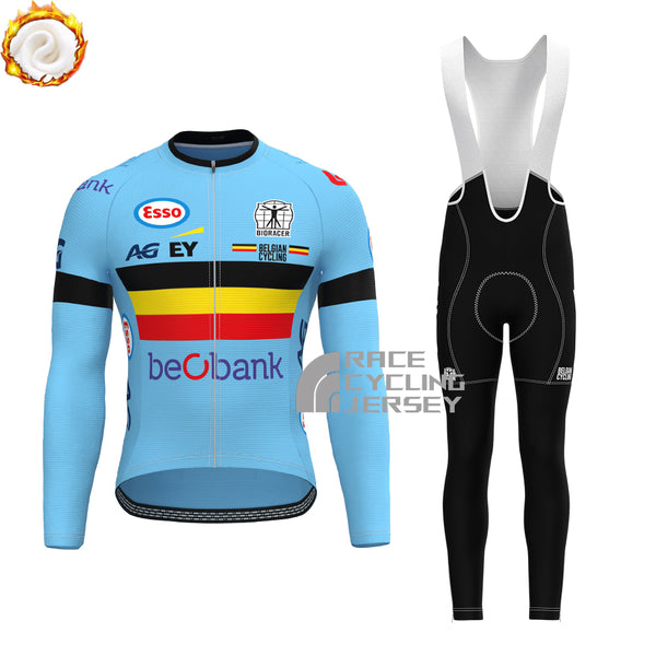 2024 Belgium Fleece Long Sleeves Cycling Kits
