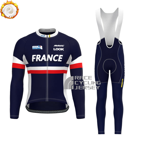 France LOOK Fleece Long Sleeves Cycling Kits