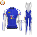 2003 France Fleece Long Sleeves Cycling Kits