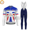 1994 France Fleece Long Sleeves Cycling Kits