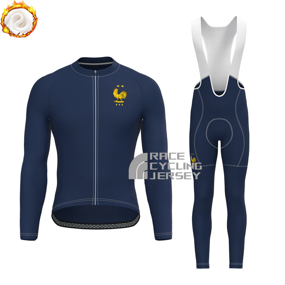 France Fleece Long Sleeves Cycling Kits