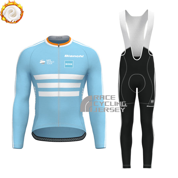 BOSS Bianchi Fleece Long Sleeves Cycling Kits