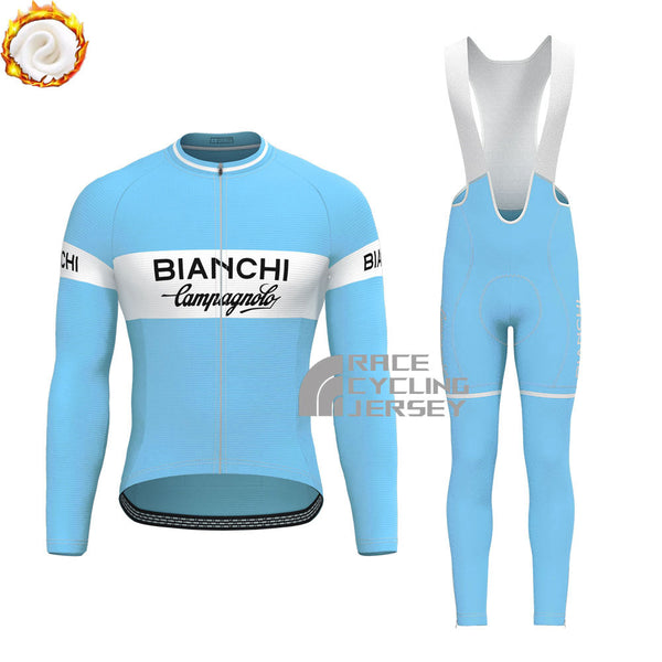 1973 Bianchi Fleece Long Sleeves Cycling Kits