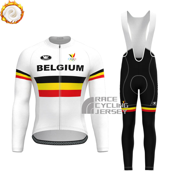 Belgium Galou Fleece Long Sleeves Cycling Kits