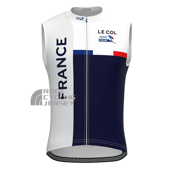 France LE COL Sleeveless Cycling Jersey