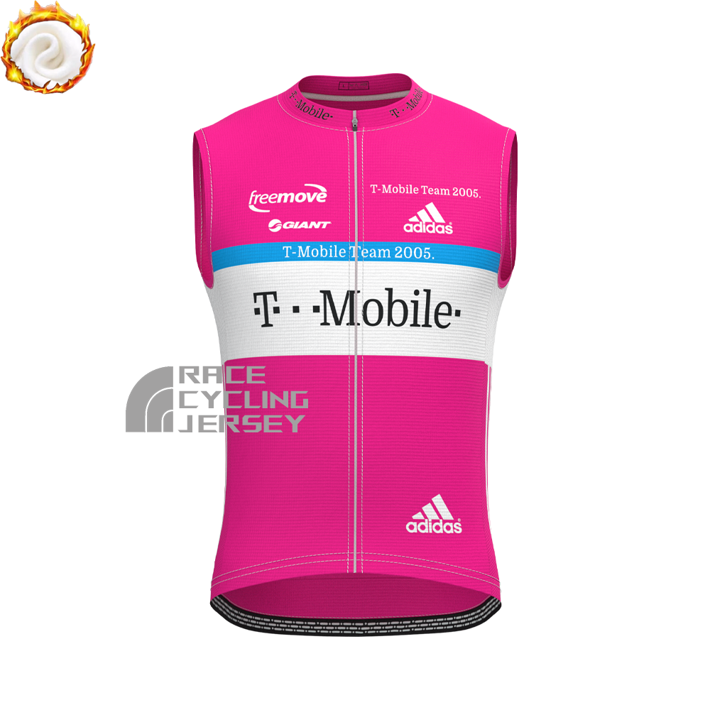 2005 Pink Fleece Sleeveless Cycling Jersey
