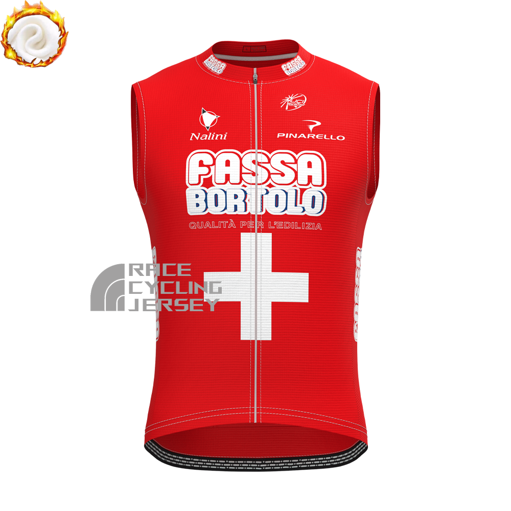 2000 Fassa Fleece Sleeveless Cycling Jersey