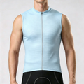 Baby Blue Sleeveless Cycling Jersey