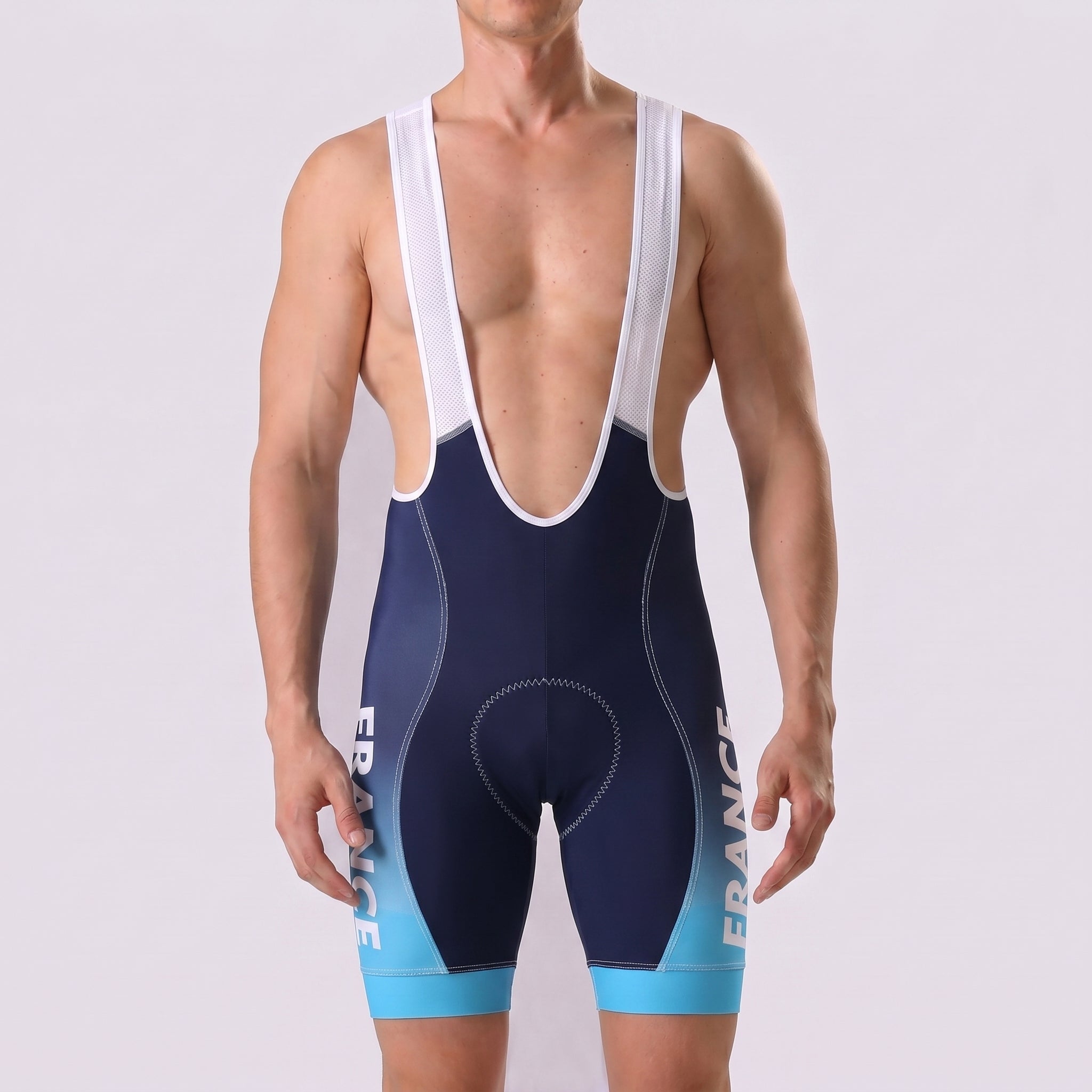 France Deep Blue Bib Cycling Shorts
