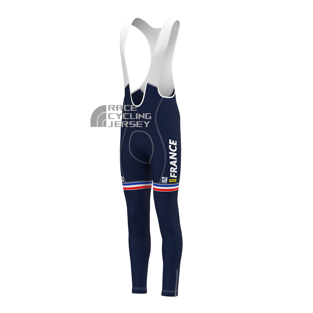 2016 France Fleece Bib Cycling Pants