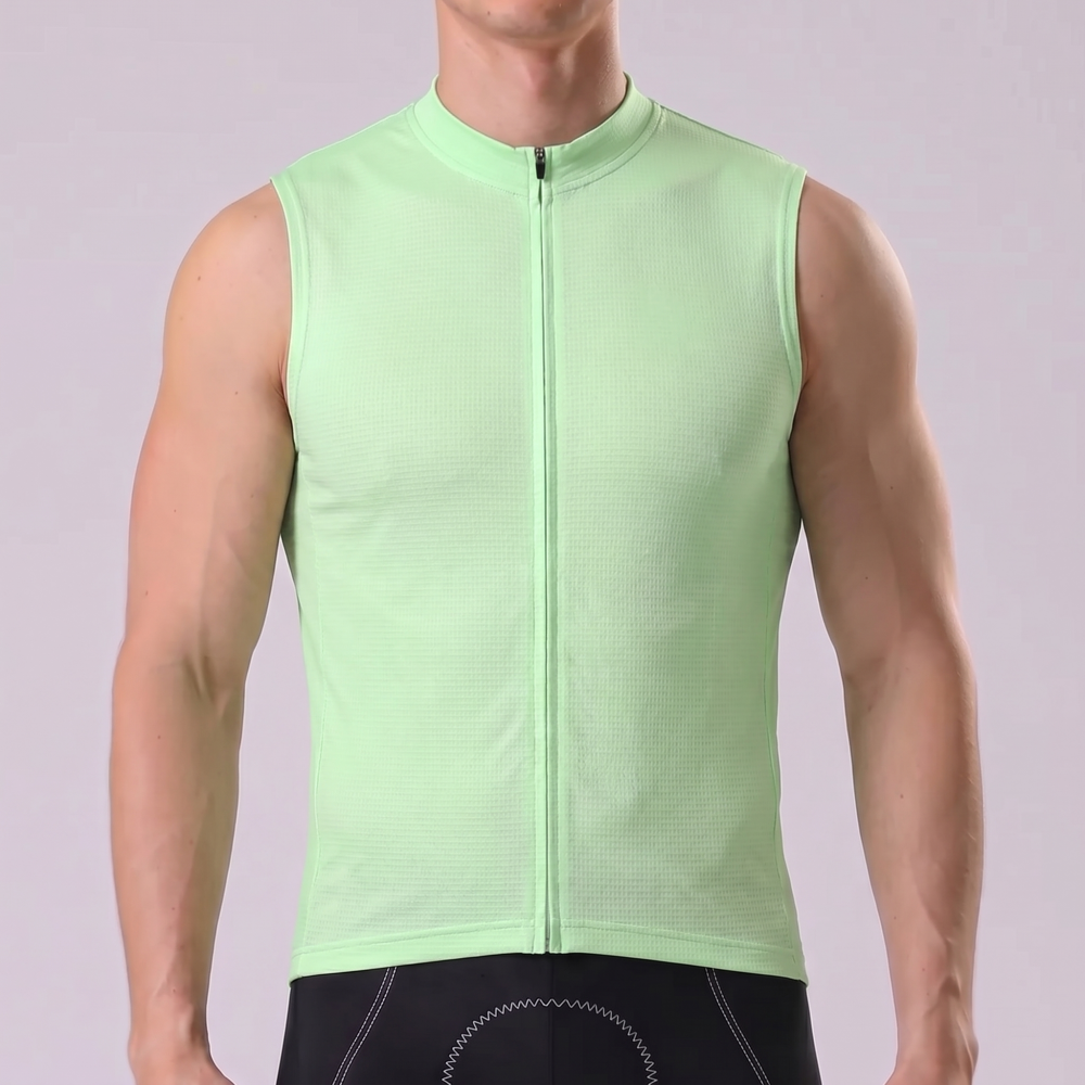 Matcha Green Sleeveless Cycling Jersey