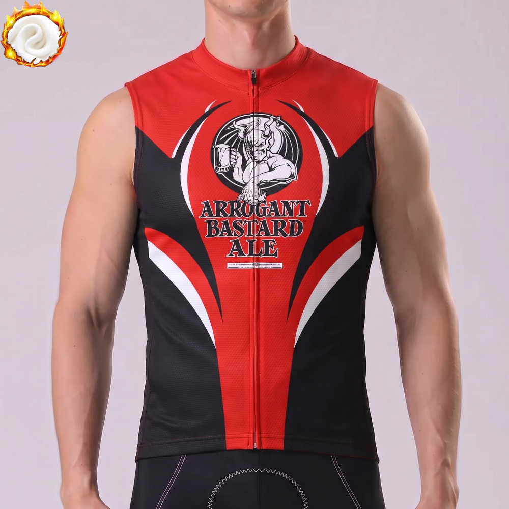 ARROGANT BASTARD Fleece Sleeveless Cycling Jersey