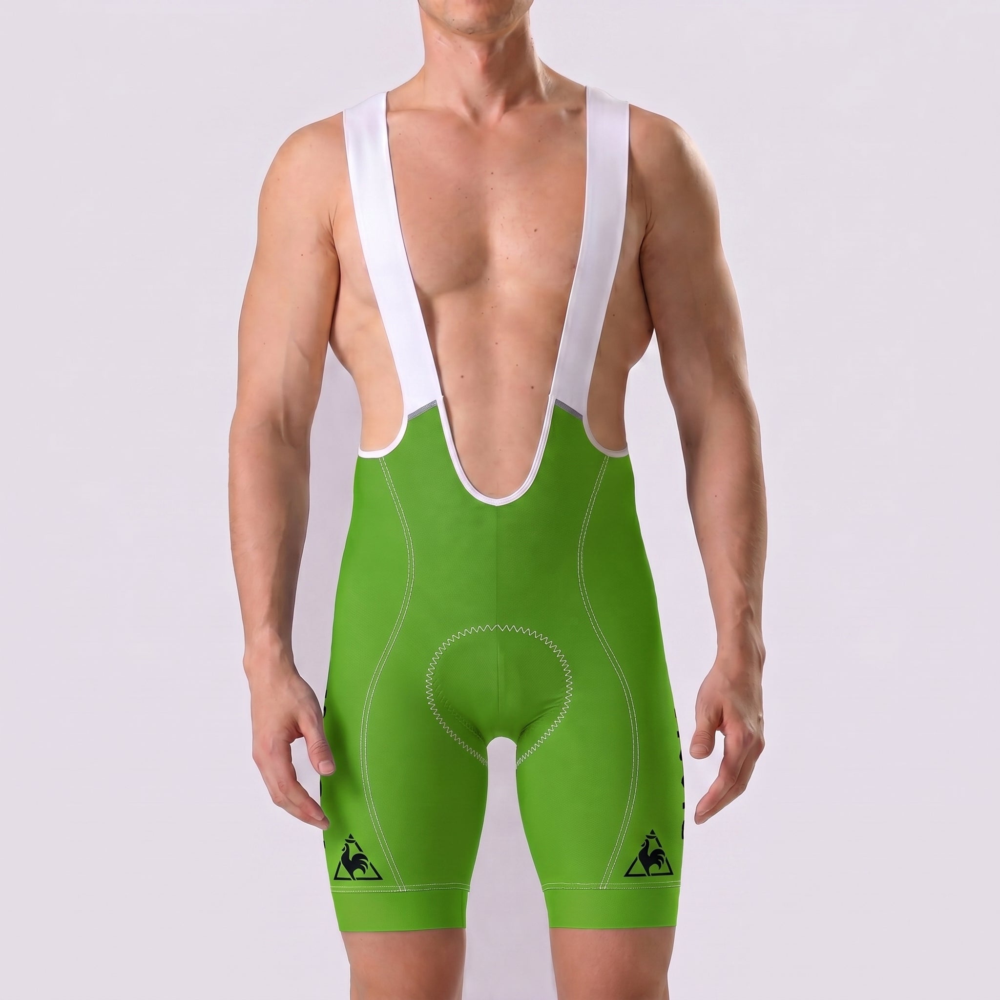 Green Bianchi Bib Cycling Shorts