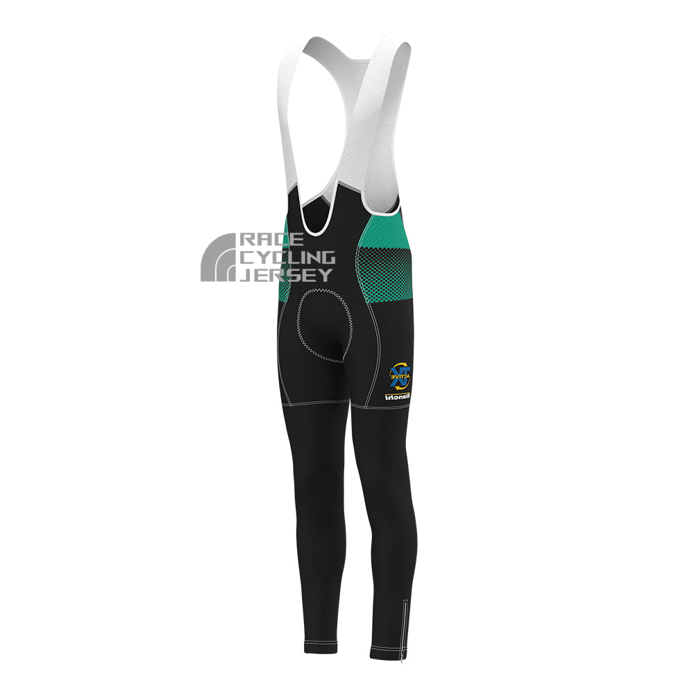 Black Bianchi Fleece Bib Cycling Pants