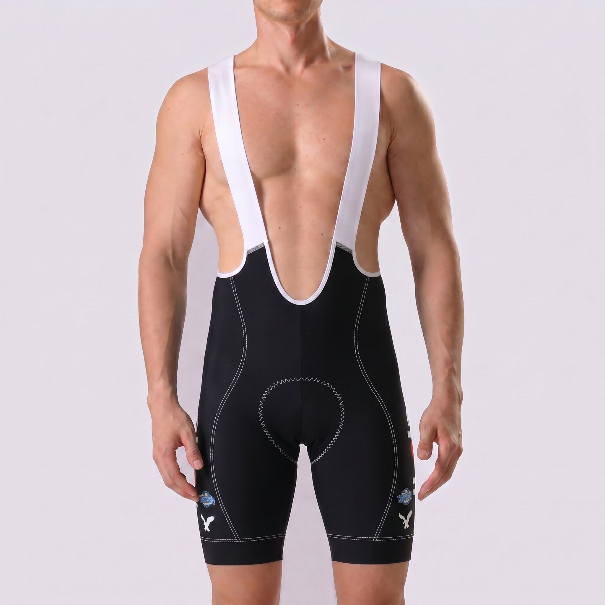 Red Bianchi Bib Cycling Shorts