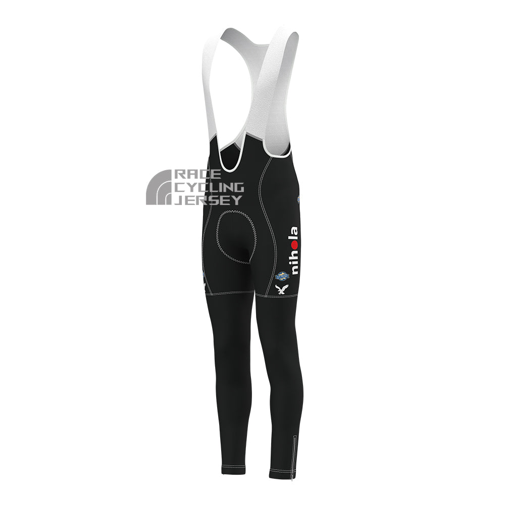 Red Bianchi Fleece Bib Cycling Pants
