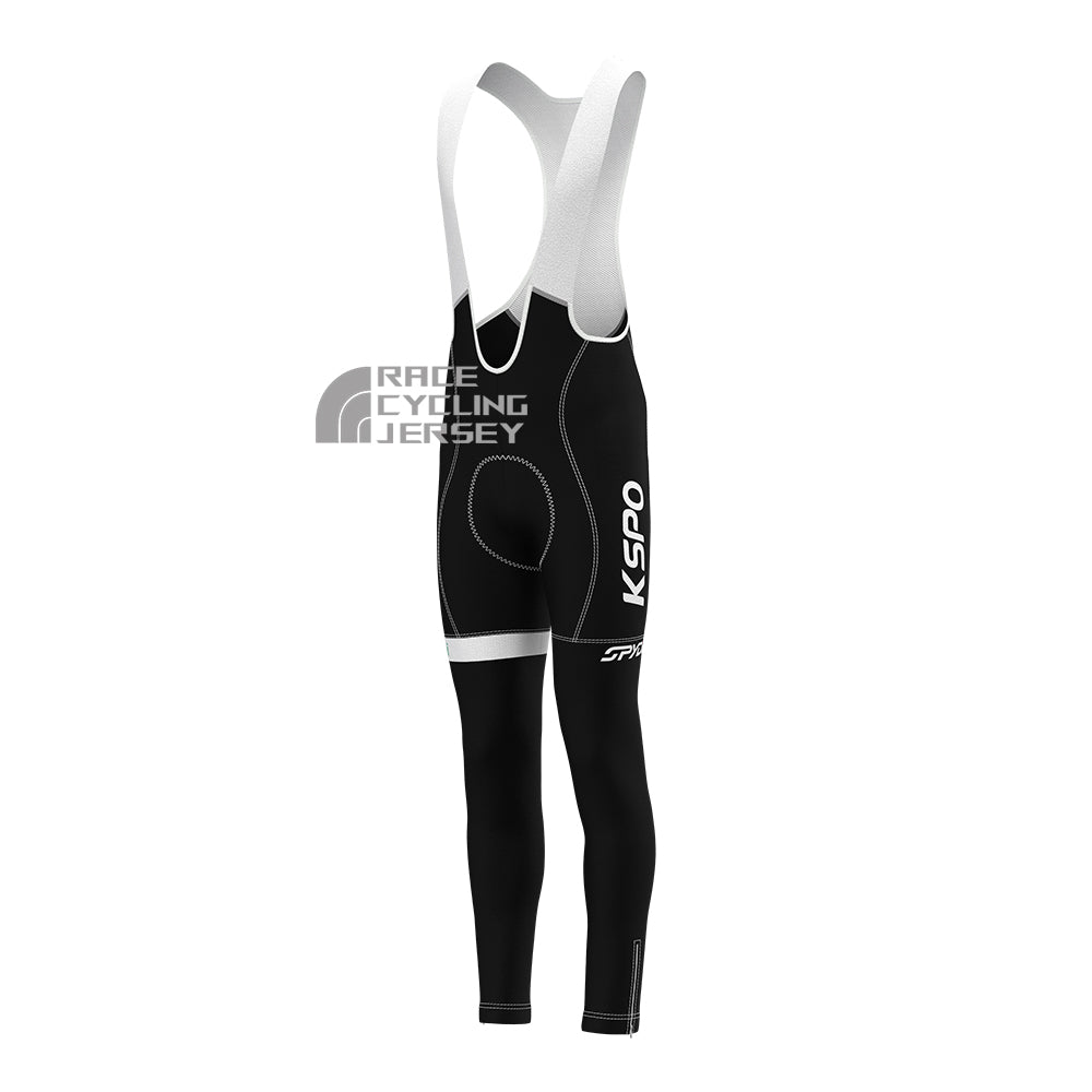 KSPO Bianchi Fleece Bib Cycling Pants