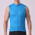 Macaron Blue Sleeveless Cycling Jersey