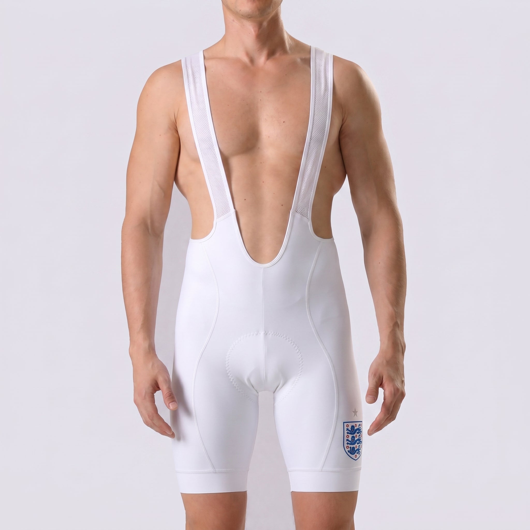 United Kingdom White Bib Cycling Shorts