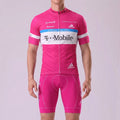 2005 Pink Short Sleeves Cycling Kits