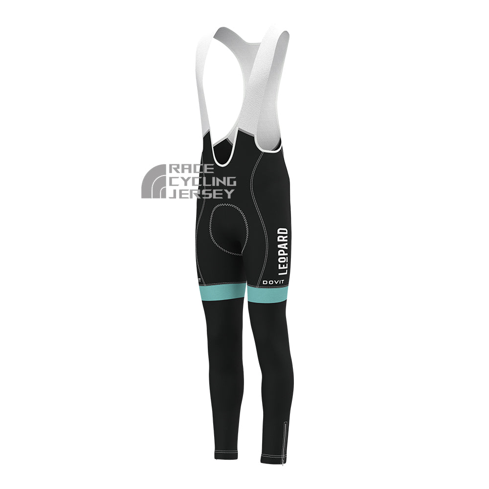 Leopard Bianchi Fleece Bib Cycling Pants
