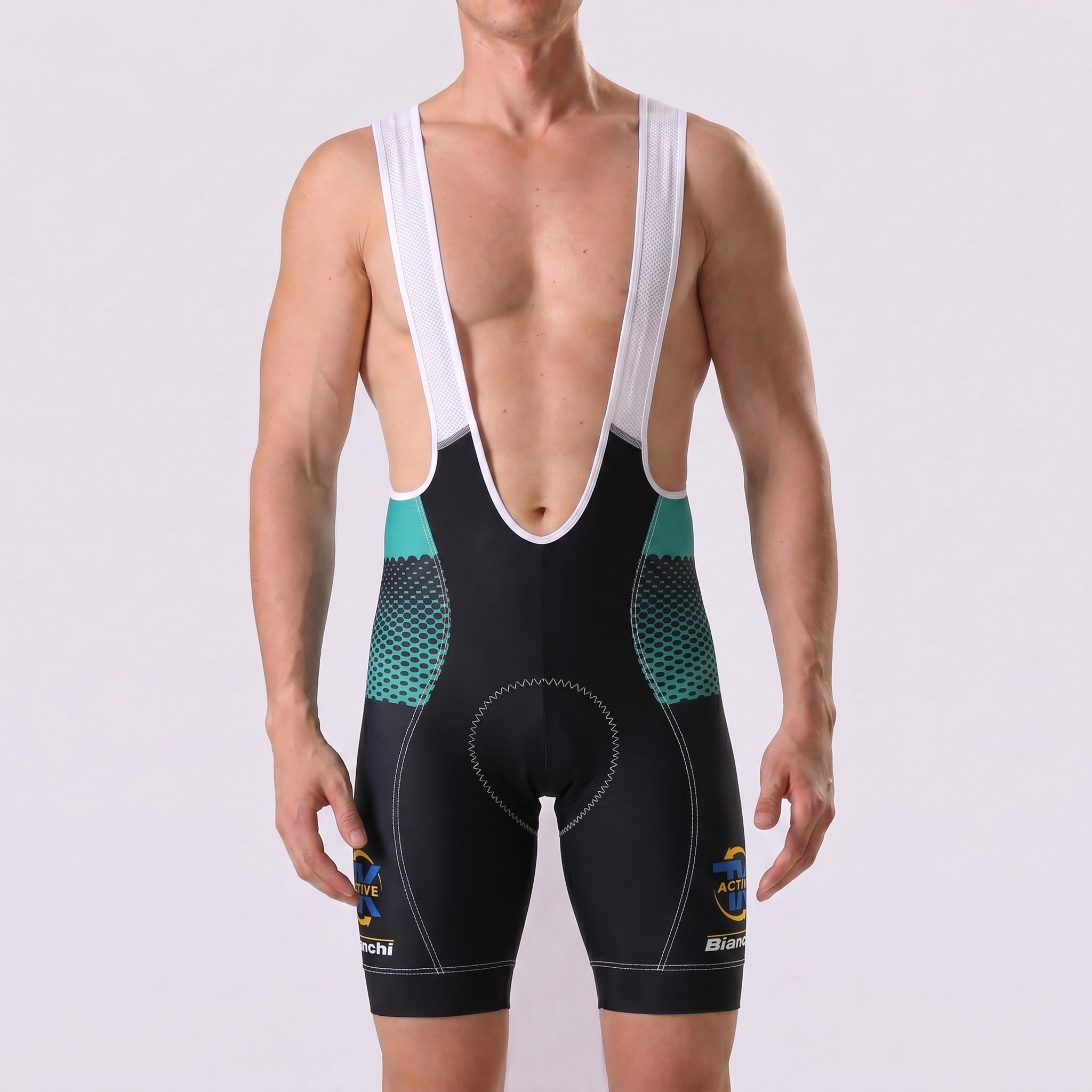 Black Bianchi Bib Cycling Shorts