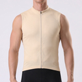 Light Khaki Sleeveless Cycling Jersey
