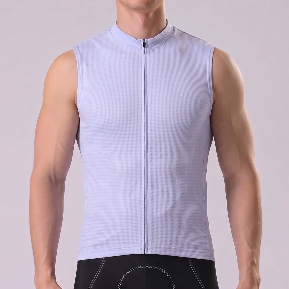 Violet Sleeveless Cycling Jersey
