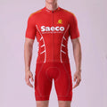 1997 Red Short Sleeves Cycling Kits