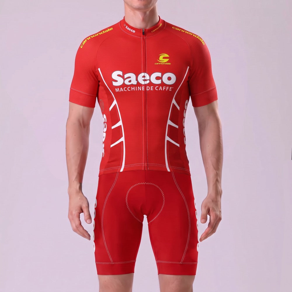 1997 Red Short Sleeves Cycling Kits