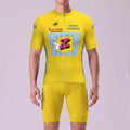 1990 Z Yellow Short Sleeves Cycling Kits