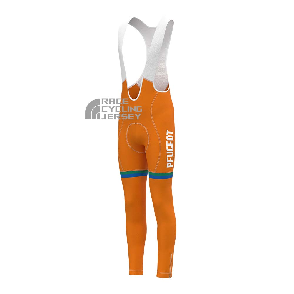 1983 Peugeot Fleece Bib Cycling Pants