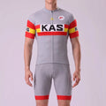 1976 Kas Grey Short Sleeves Cycling Kits