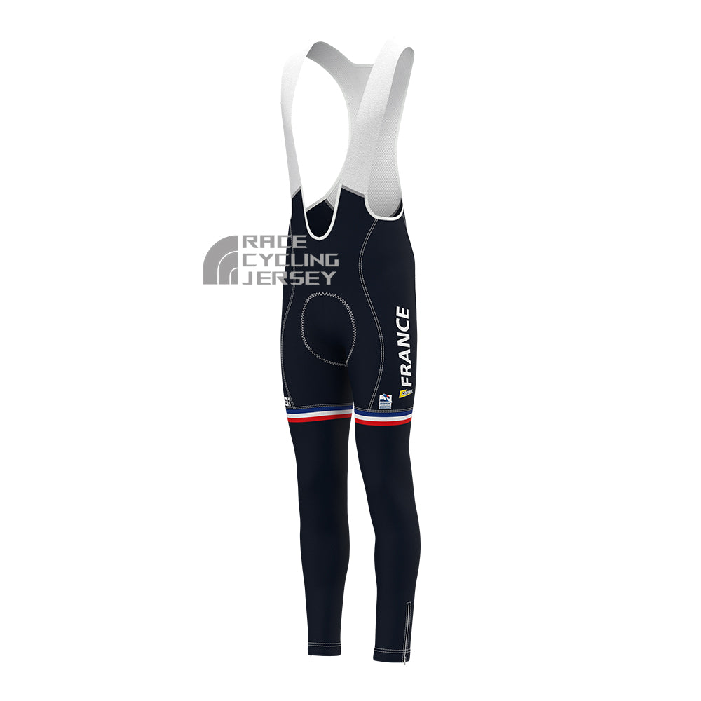 2022 France Fleece Bib Cycling Pants