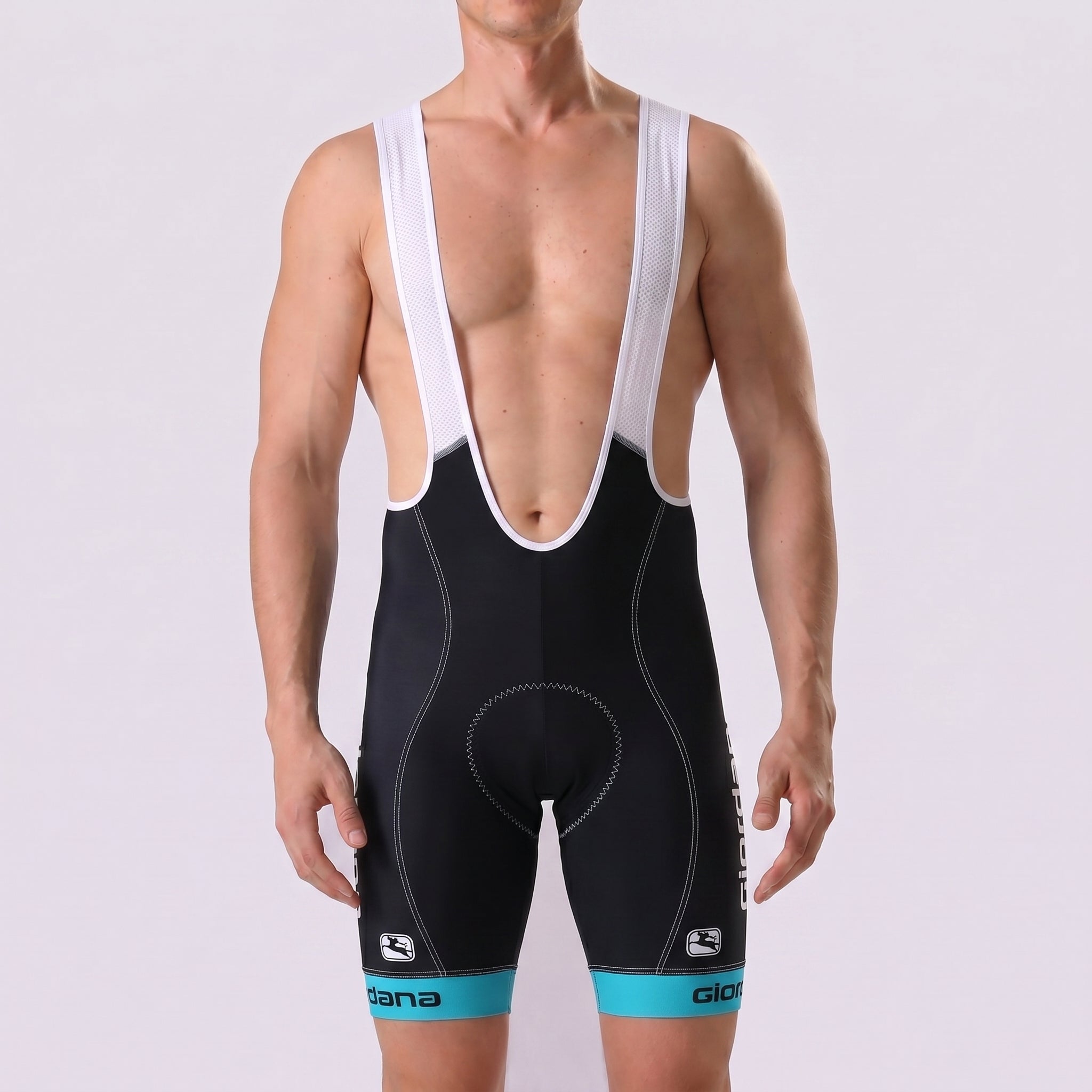Stripes Bianchi Bib Cycling Shorts