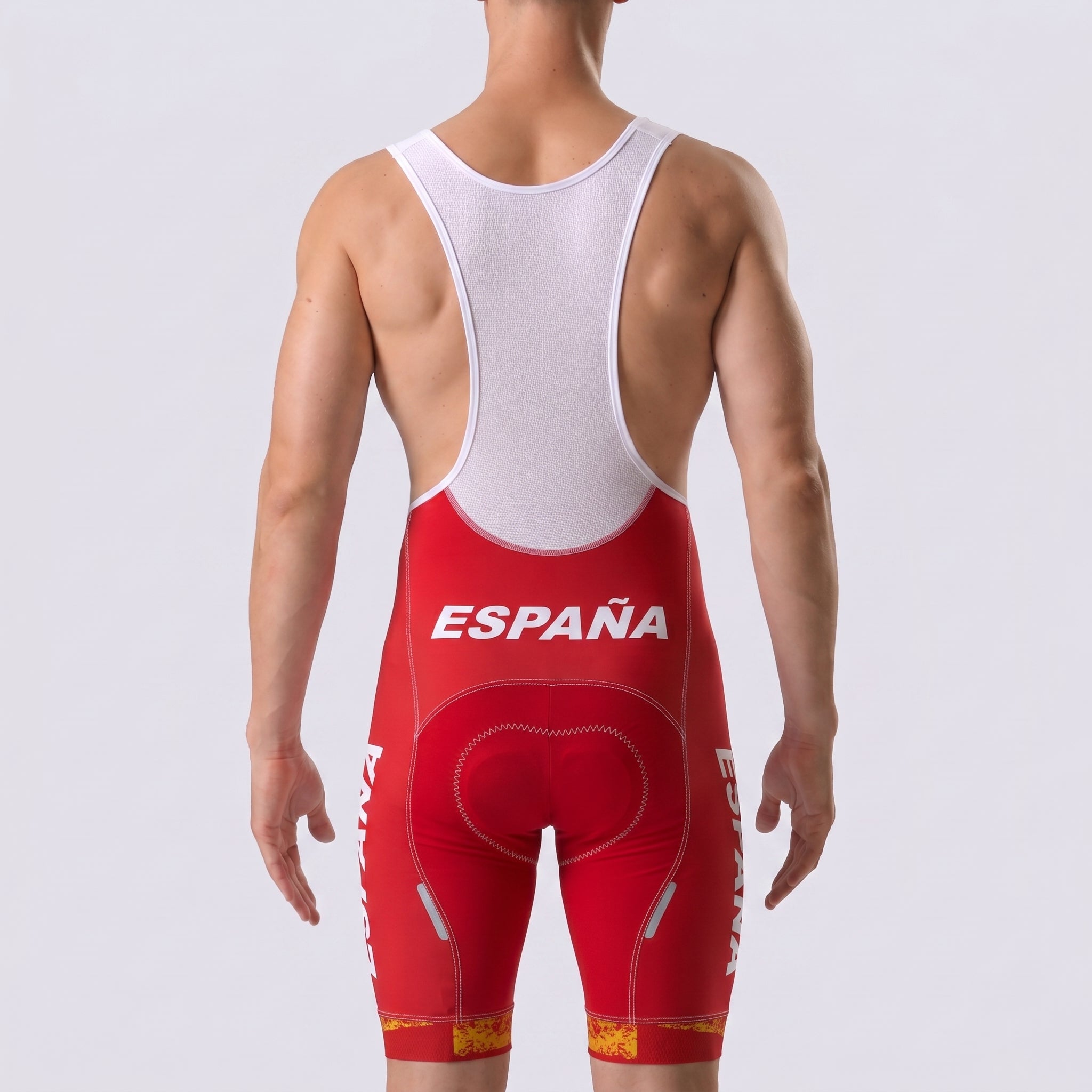 ESPANA White Bib Cycling Shorts