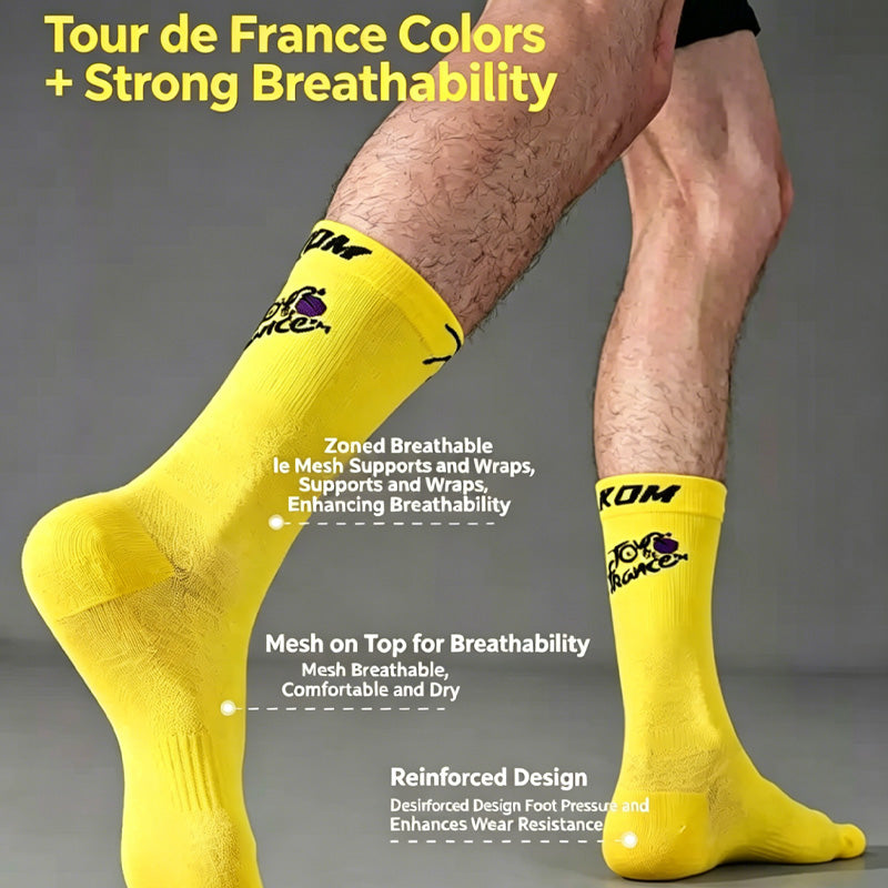 KOM Tour de France Performance Bike Socks