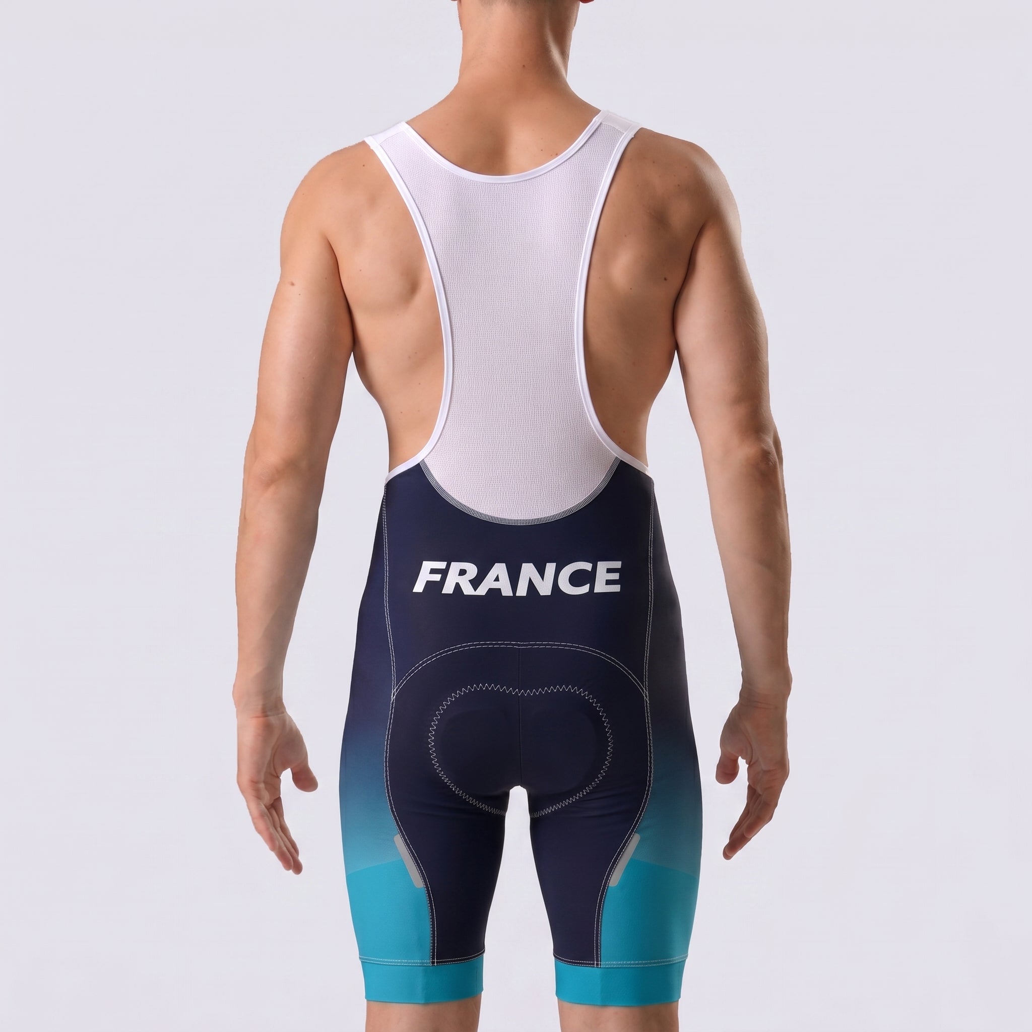 France Deep Blue Bib Cycling Shorts