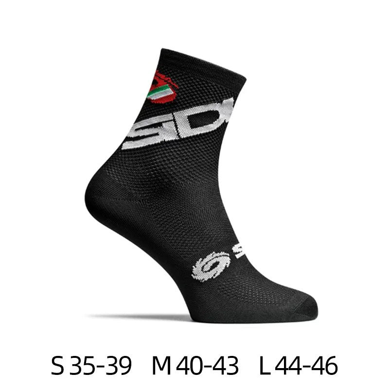 SIDI Logo Breathable Mesh Cycling Socks