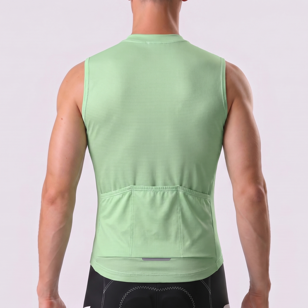 Matcha Green Sleeveless Cycling Jersey
