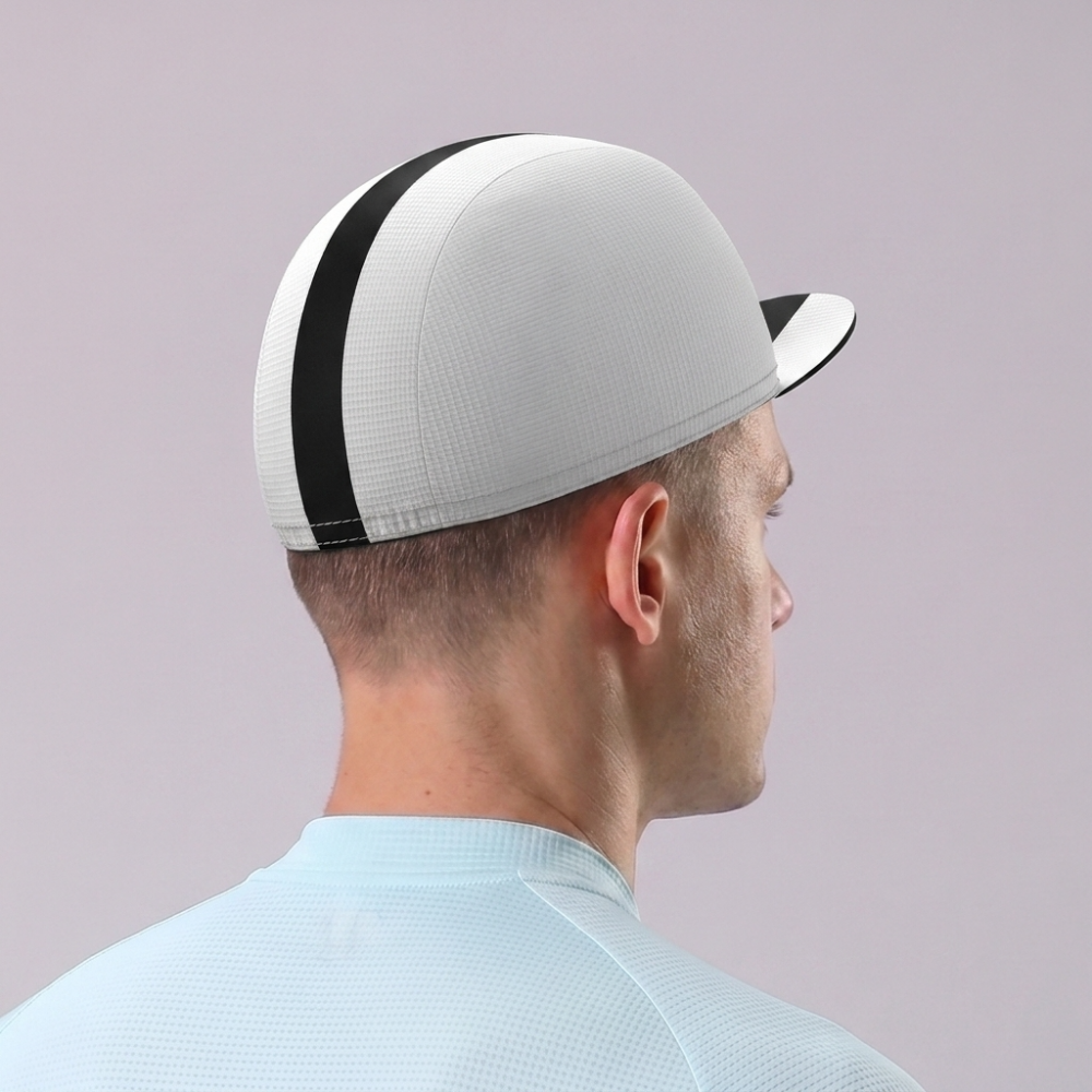 White Cycling Cap
