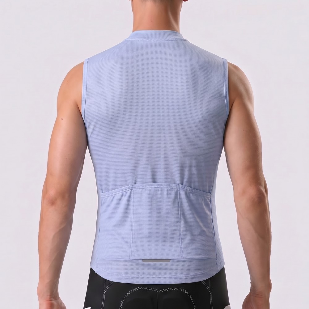 Violet Fleece Sleeveless Cycling Jersey