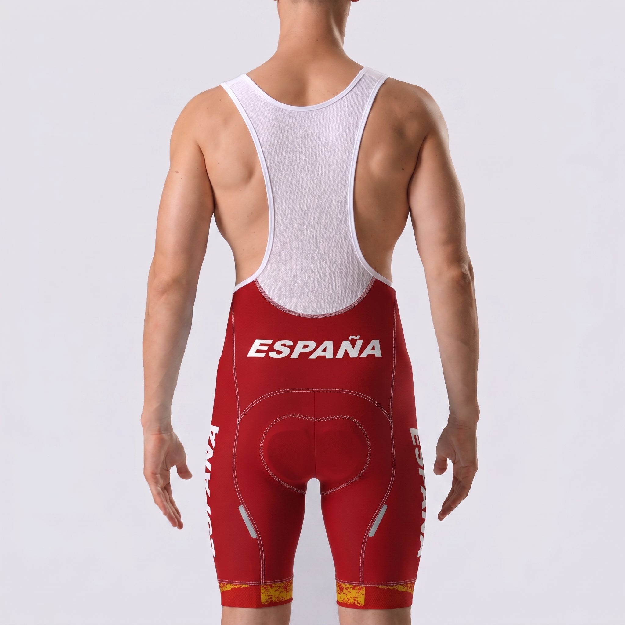 ESPANA Red Bib Cycling Shorts