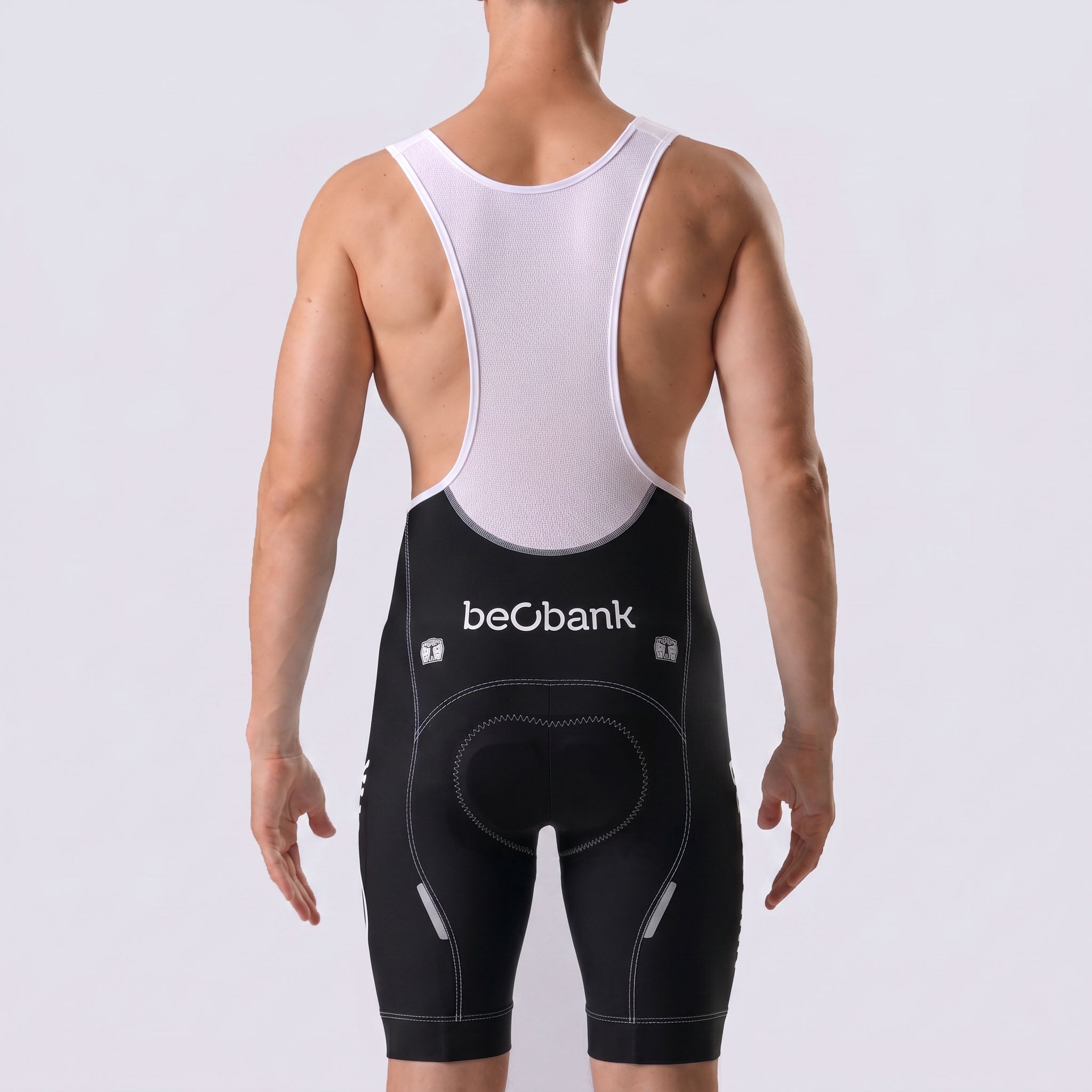 Belgium White Bib Cycling Shorts