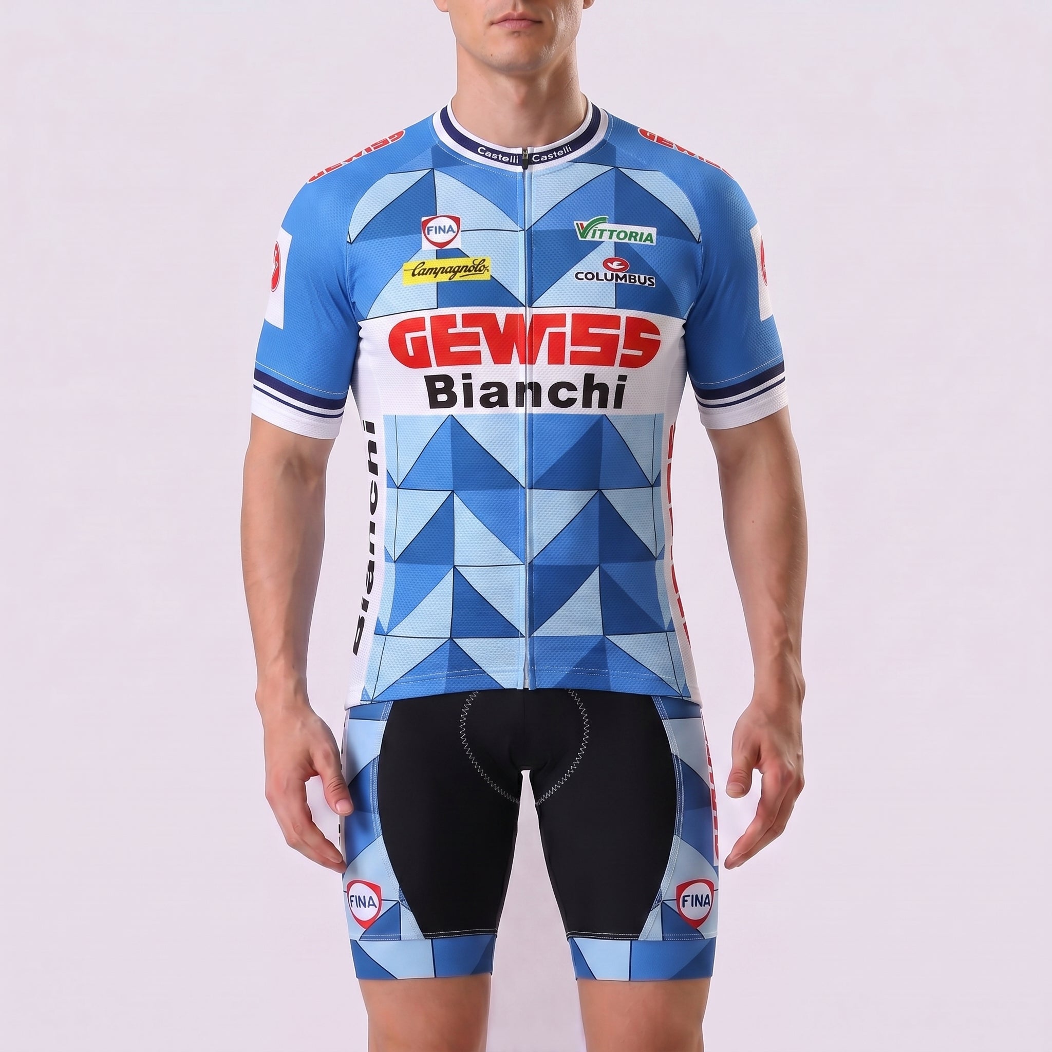1988 Bianchi Short Sleeves Cycling Kits
