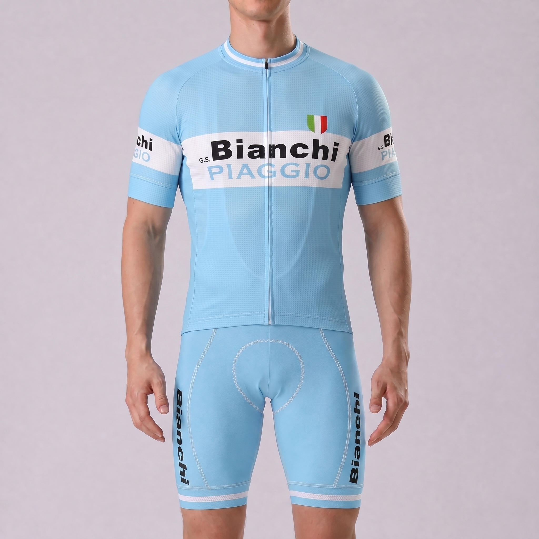 Bianchi PIAGGIO Short Sleeves Cycling Kits