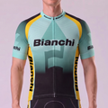 1986 Bianchi Green Short Sleeves Cycling Jersey