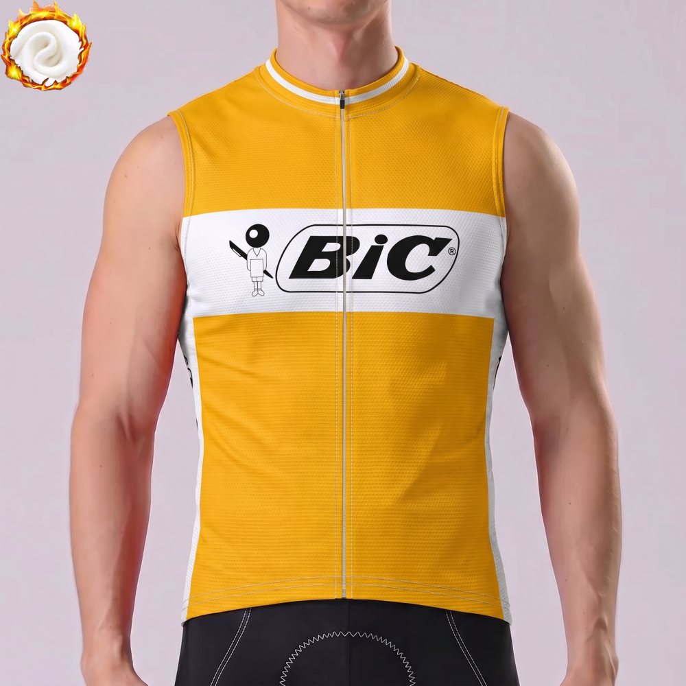 1973 BIC Fleece Sleeveless Cycling Jersey