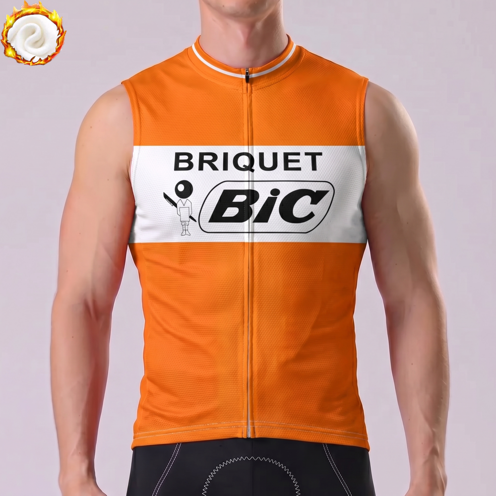 1974 BIC Fleece Sleeveless Cycling Jersey
